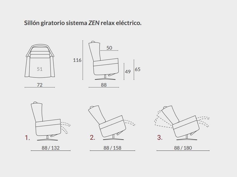 Sillón giratorio relax Bondu de acomodel - 7