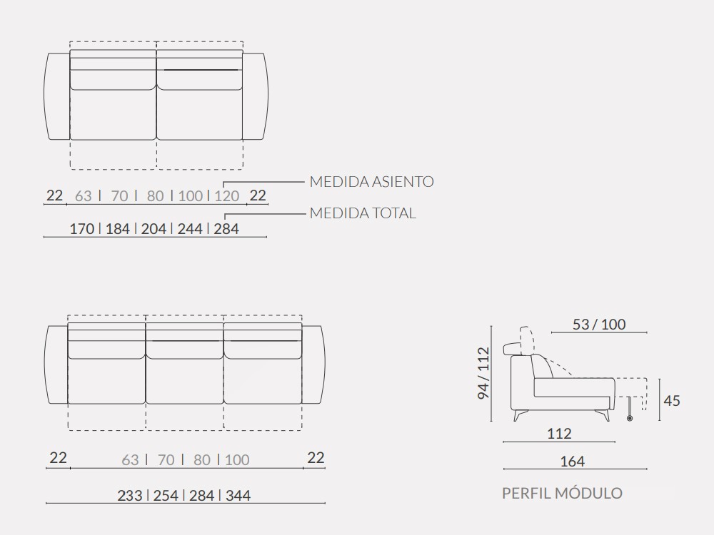 Sofá deslizante eléctrico Solio de Acomodel - 4