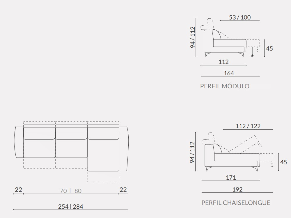 Chaiselongue deslizante eléctrico Solio de Acomodel - 4