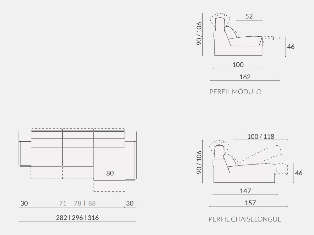 Chaiselongue relax Telma - 6
