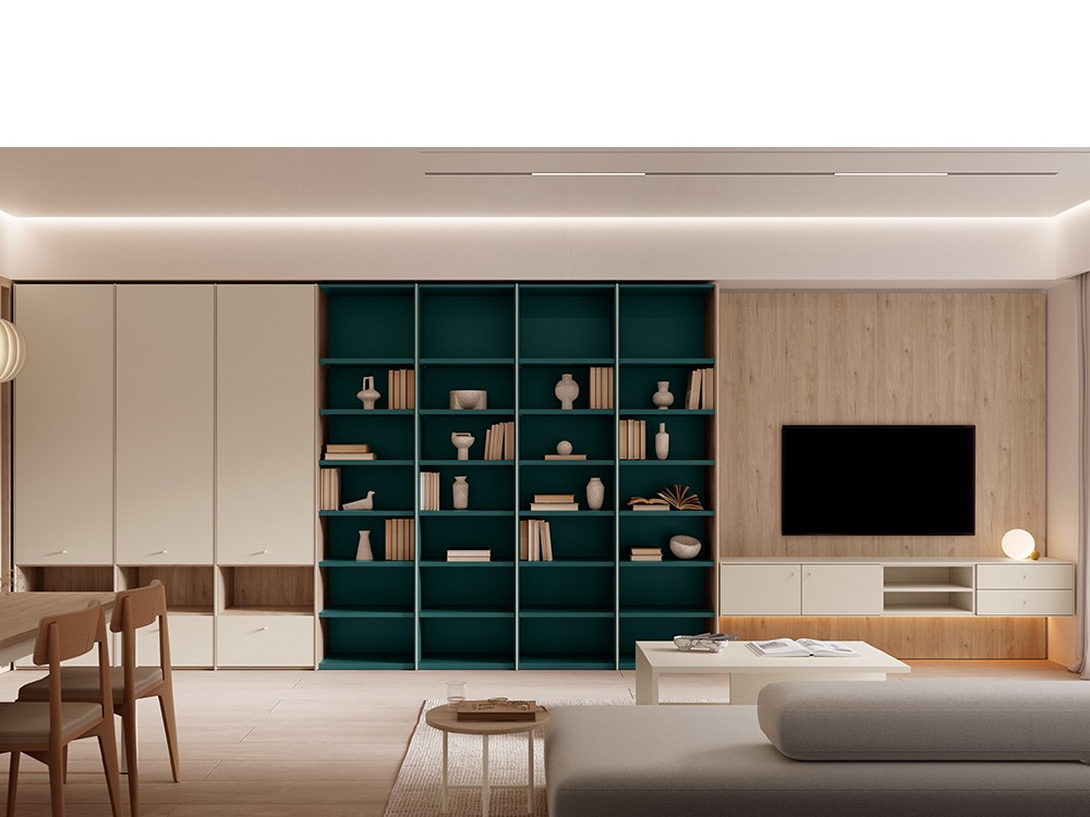 Librería para salón de Tegar Mobel - 3