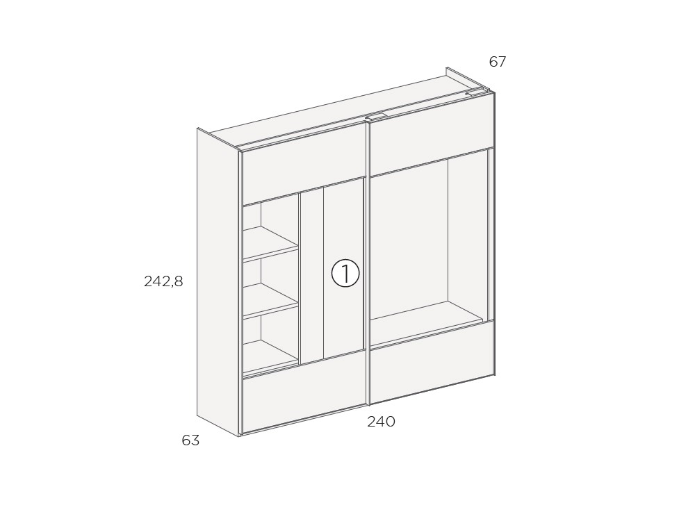 Armario puertas vitrina correderas 07 de Tegar Mobel - 4