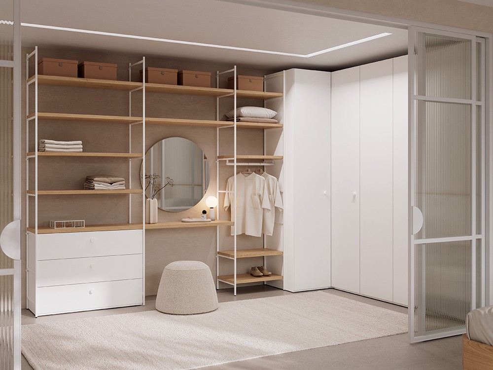 Vestidor abierto con tocador 10 de Tegar Mobel - 1