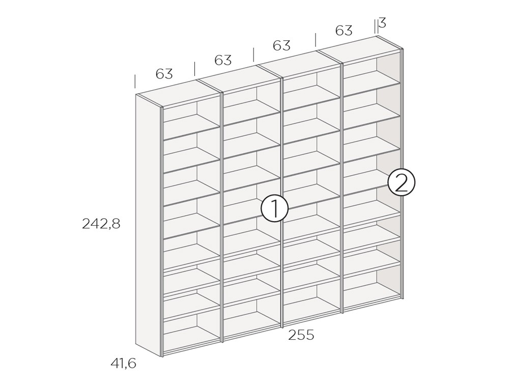Vestidor con vitrina 11 de Tegar Mobel - 3