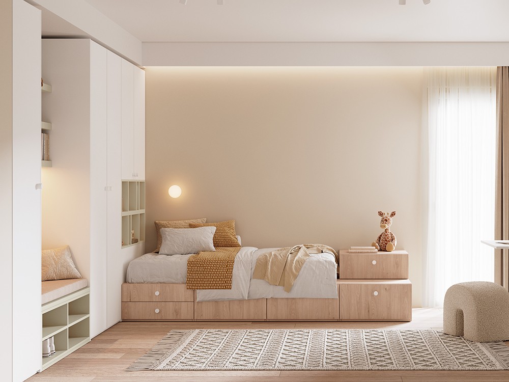 Armario juvenil con banco 14 de Tegar Mobel - 2