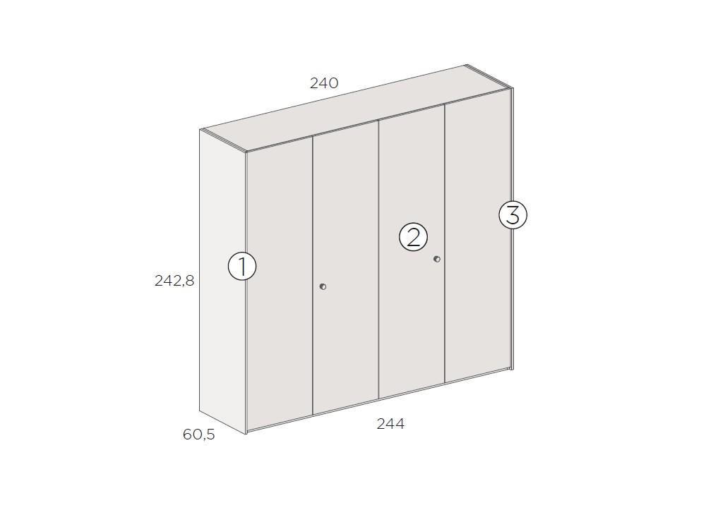Armario puertas plegables office 27 de Tegar Mobel - 3
