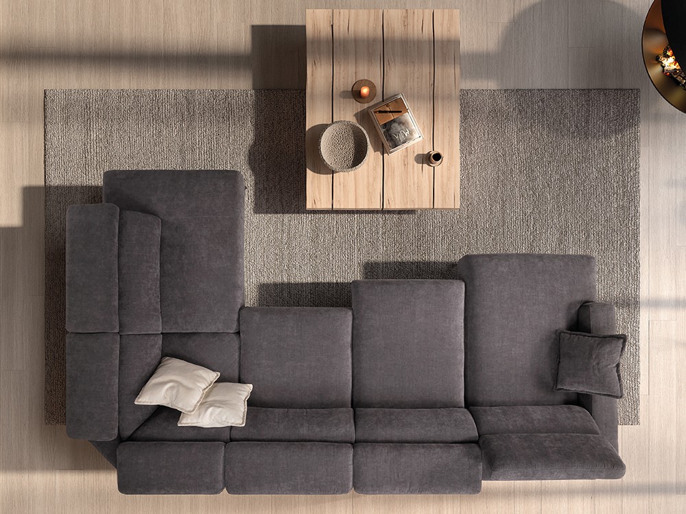 Sofá esquina con asientos deslizantes Vivian de Pedro Ortiz - 2