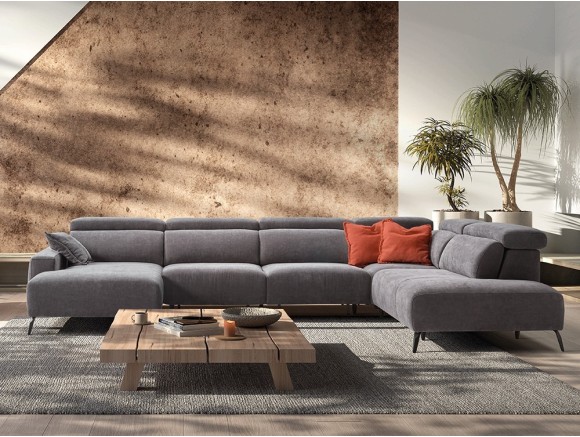 Sofá esquina con asientos deslizantes Vivian de Pedro Ortiz - 1