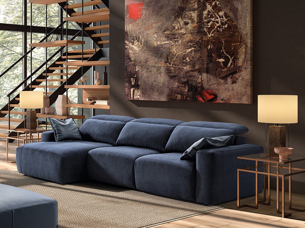 Sofá chaiselonge asientos deslizantes Melani de Pedro Ortiz - 1
