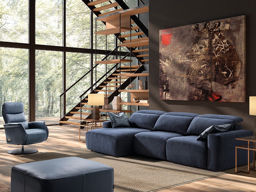 Sofá chaiselonge asientos deslizantes Melani de Pedro Ortiz - 6