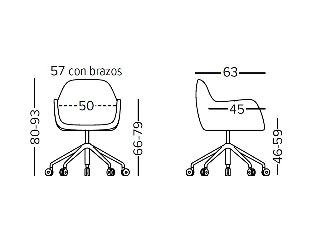 Sillón giratorio tapizado Pelikan Office GR de Doos - 16