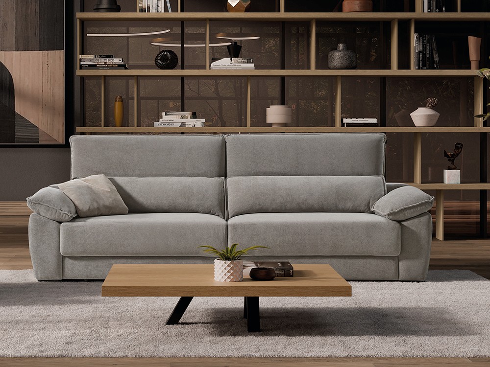 Sofá con asientos deslizantes Arenas de Pedro Ortiz - 1 Sofá con asientos deslizantes Arenas de Pedro Ortiz - 1