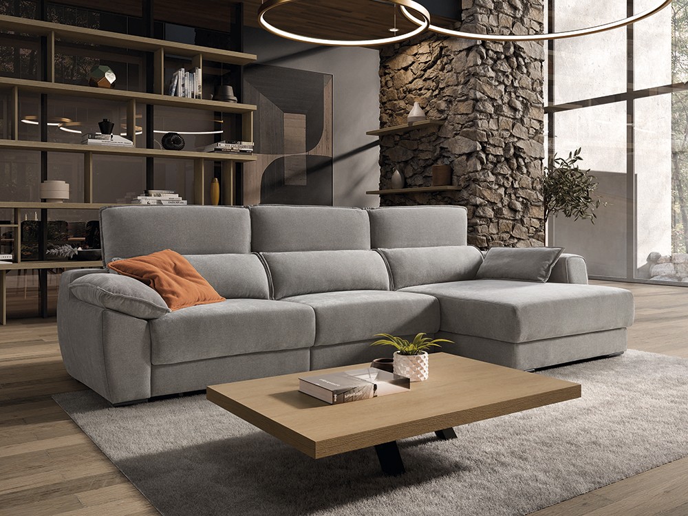 Sofá chaiselongue con asientos deslizantes Arenas de Pedro Ortiz - 1