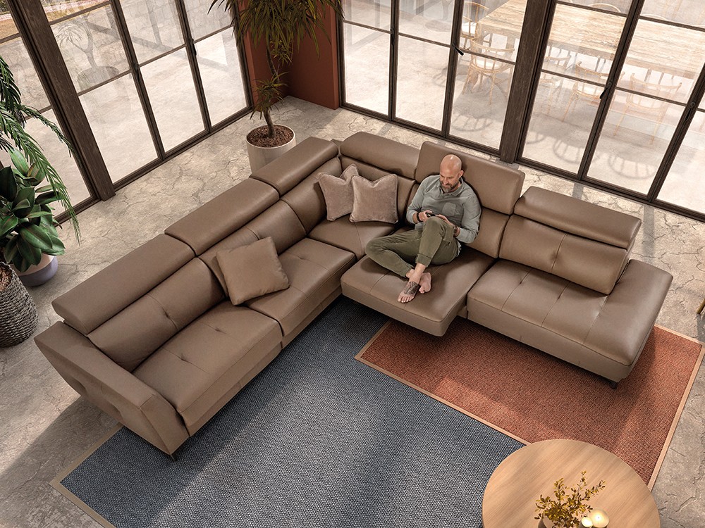 Sofá rincón relax y deslizante Dino de Pedro Ortiz - 4
