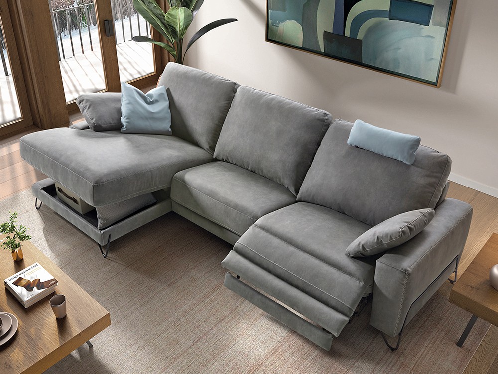 Sofá chaiselongue asientos relax Olga de Pedro Ortiz - 2