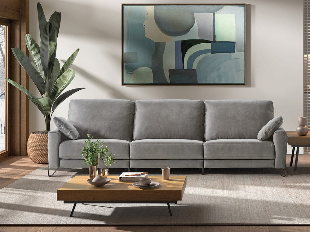 Sofá asientos fijos o relax Olga de Pedro Ortiz - 1