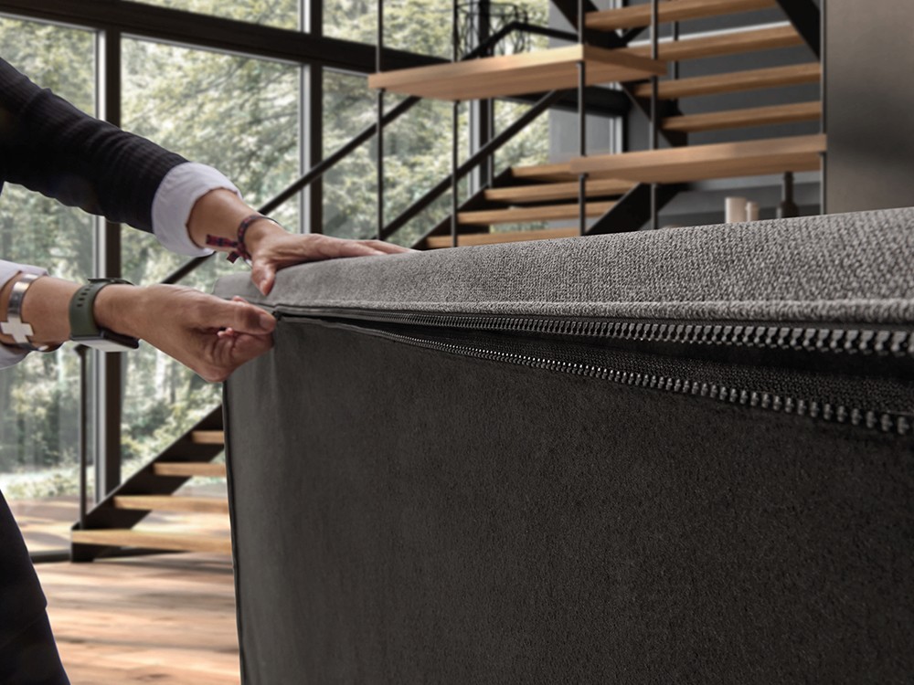 Sofá chaiselongue asientos fijos o relax Trevi de Pedro Ortiz - 8