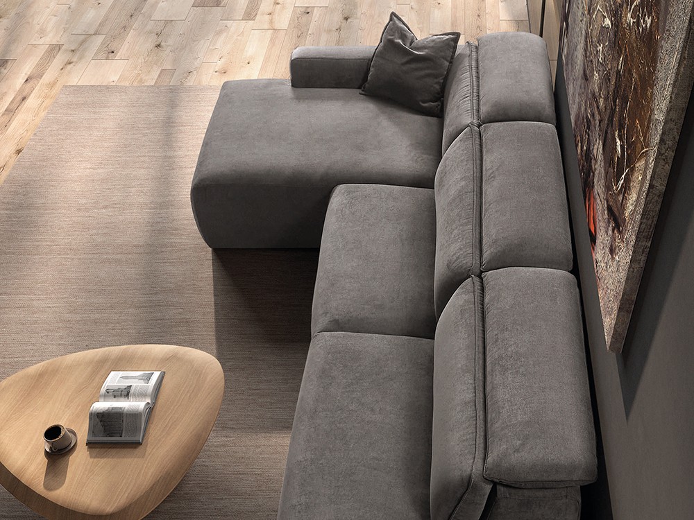 Sofá chaiselongue asientos fijos o relax Trevi de Pedro Ortiz - 9