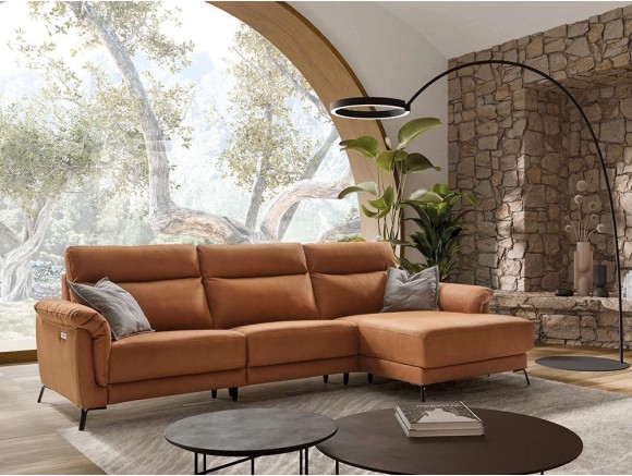 Sofá chaiselongue asientos fijos o relax Vega de Pedro Ortiz - 1