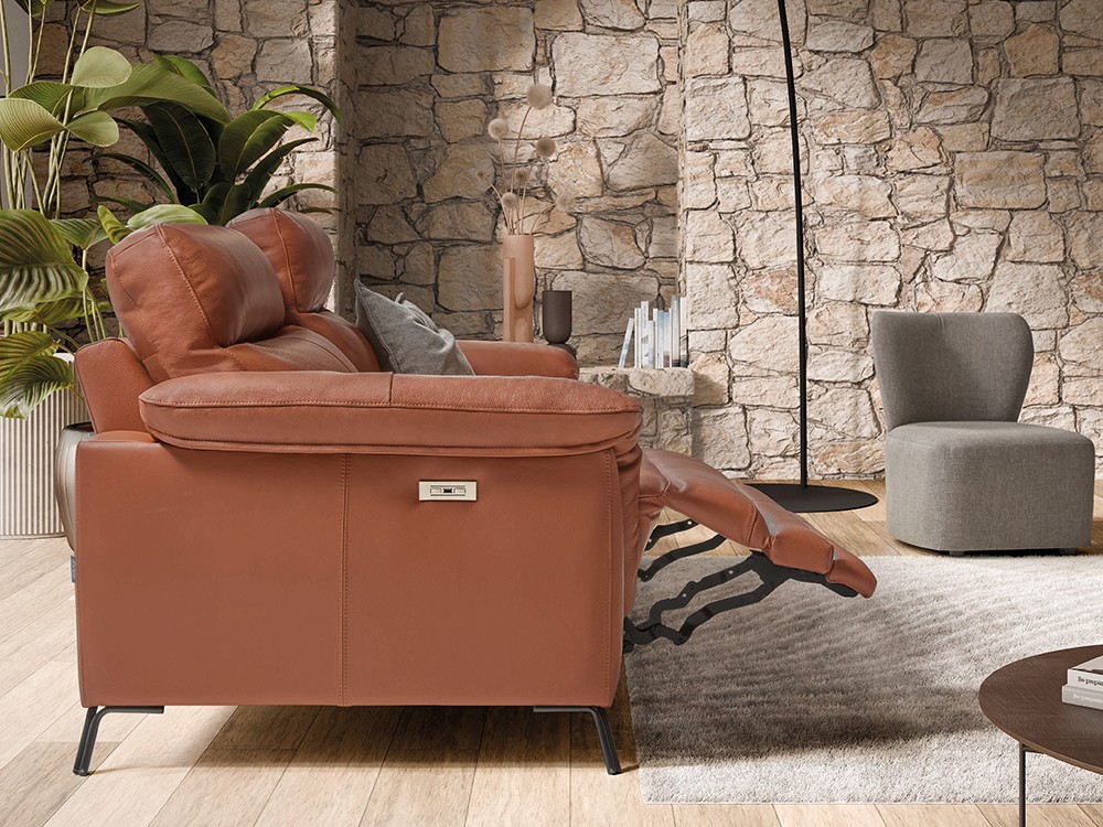 Sofá con asientos fijos o relax Vega de Pedro Ortiz - 2