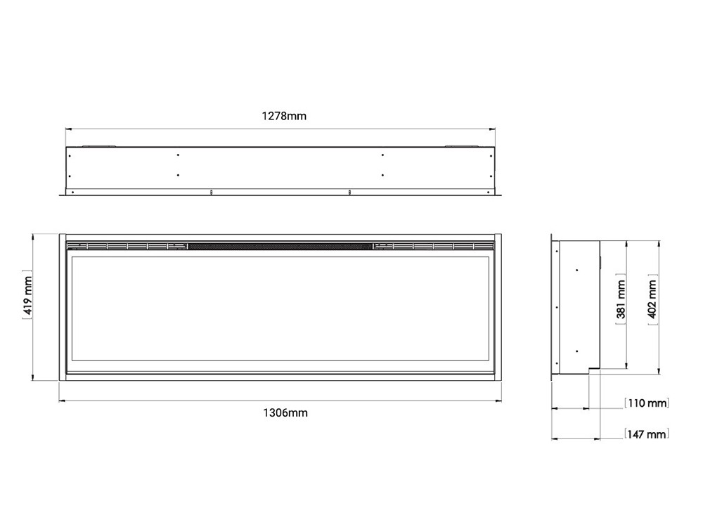 Mueble para tv con chimenea Ocean 622 Piñero y Cabrero
