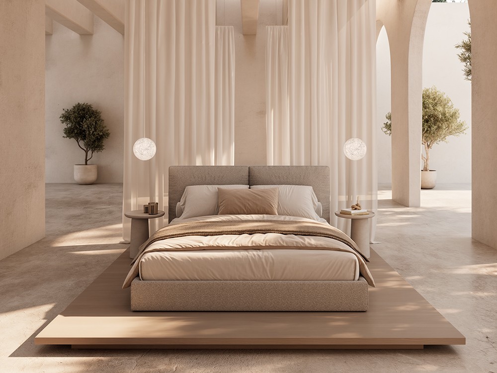 Cama tapizada Tokio de Unika - 1