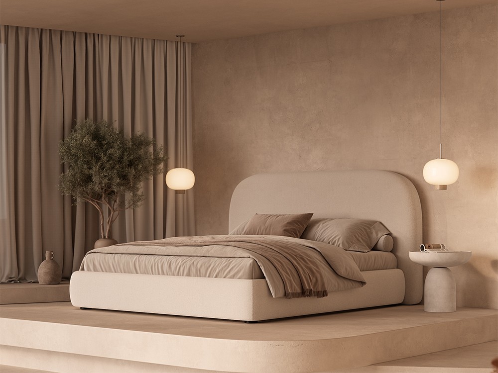 Cama tapizada Dana de Unika - 1