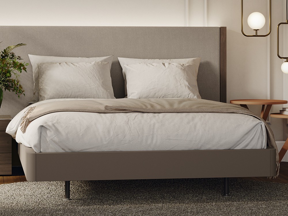 Dormitorio con cabecero tapizado Codi tapizado led 01 de Lagrama - 3