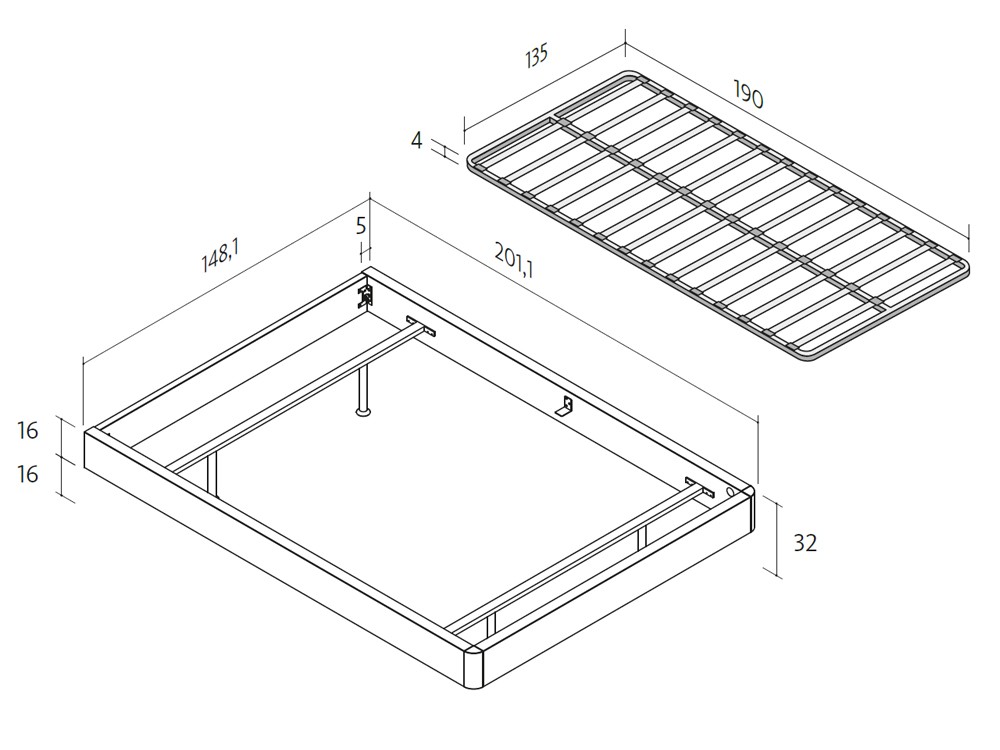 Dormitorio Codi tapizado led 01 Lagrama