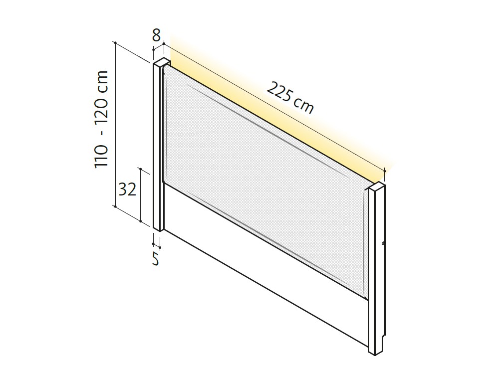 Dormitorio Codi tapizado led 01 Lagrama