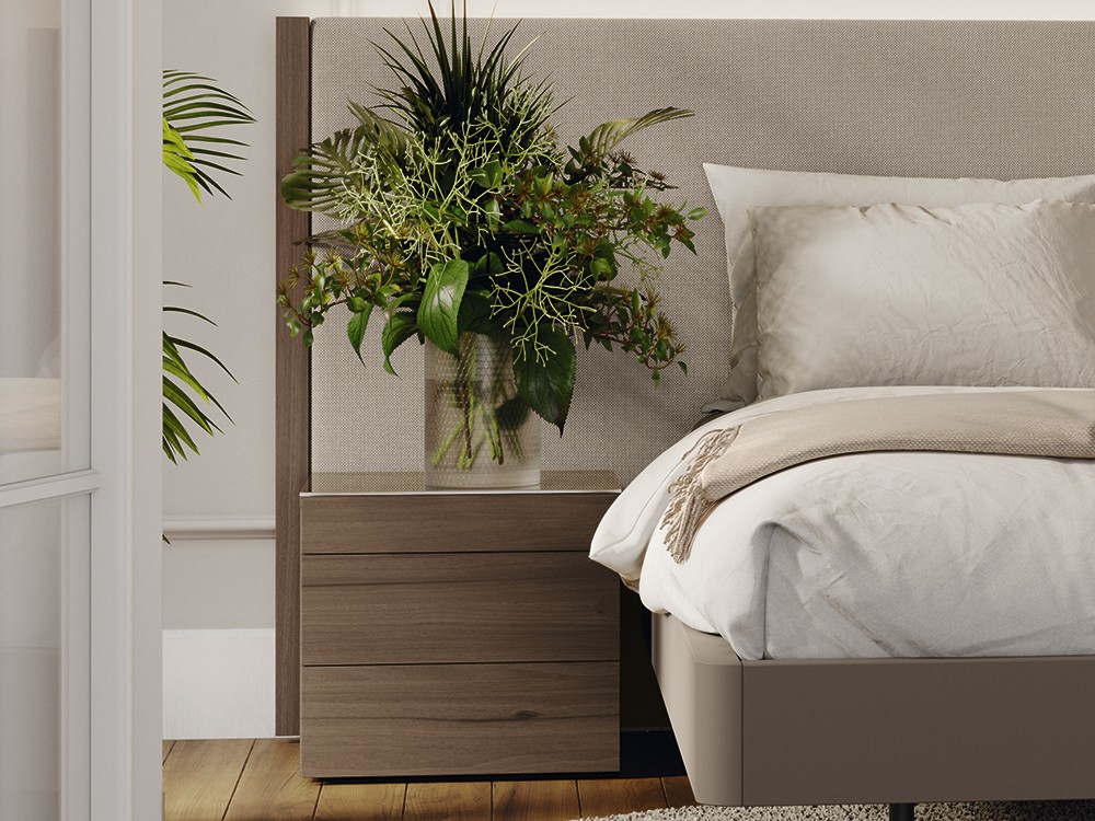 Dormitorio Codi tapizado led 01 Lagrama