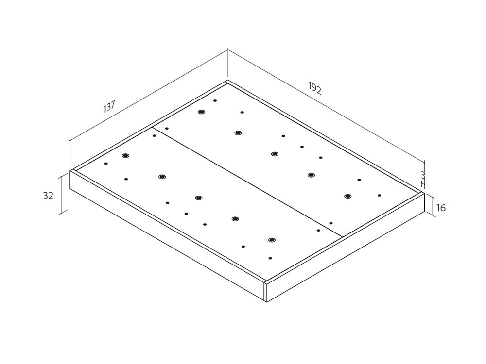 Dormitorio con cabecero Codi tapizado led y base laminada 02 de Lagrama - 3