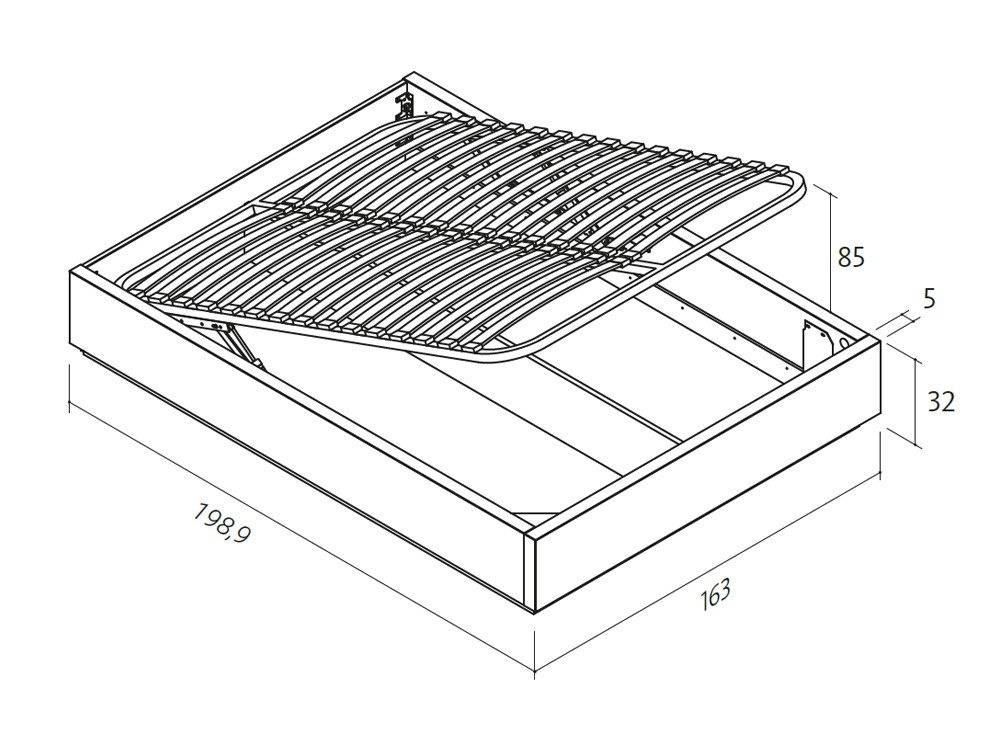 Dormitorio cabecero Ona y Fil tapizado con canapé led 03 de Lagrama - 7