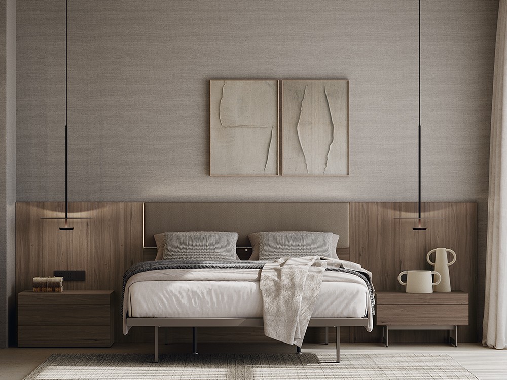 Dormitorio Comm Essential tapizado led 06 de Lagrama - 1