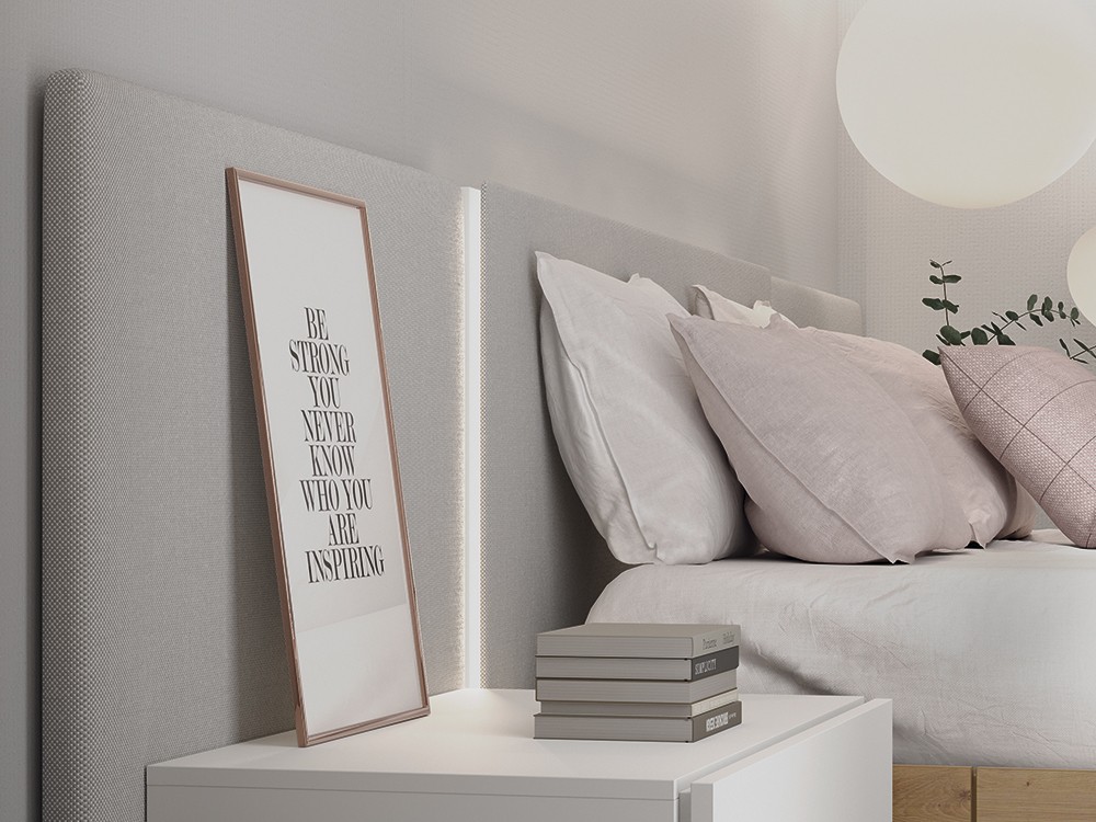 Dormitorio Line Essential tapizado led 07 de Lagrama - 2