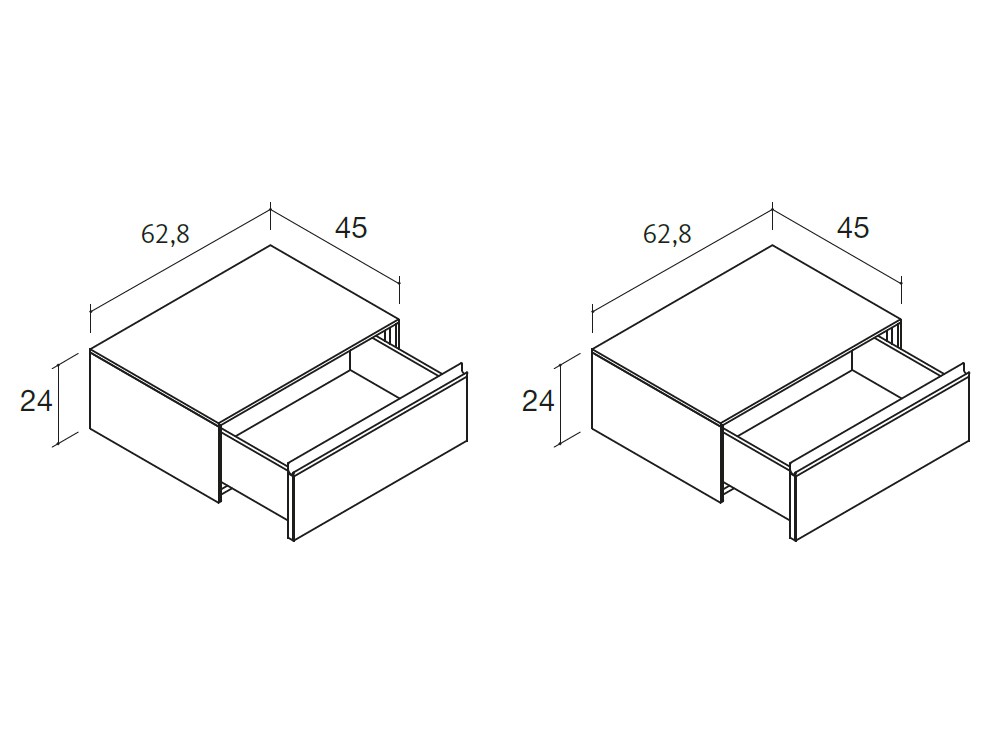 Dormitorio Groove Levita led 10 con mesitas integradas de Lagrama - 7