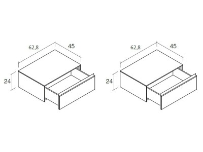 Dormitorio Groove Levita led 10 con mesitas integradas de Lagrama - 7