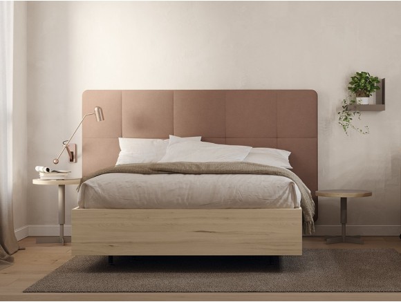 Dormitorio Buttons tapizado led 11 con cama con cajones de Lagrama - 1