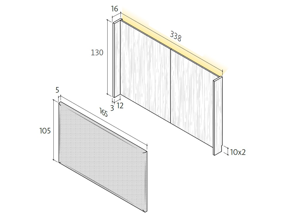 Dormitorio Essential Limit tapizado 12 de Lagrama - 3