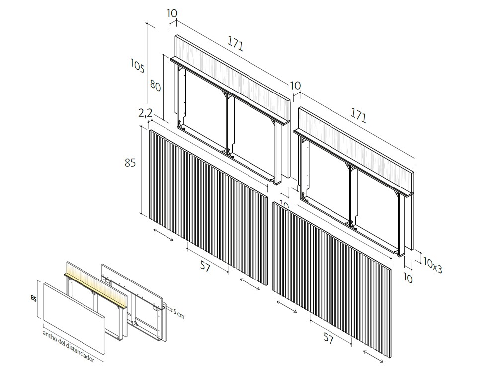 Dormitorio Ona Paralex tapizado 19 de Lagrama - 3