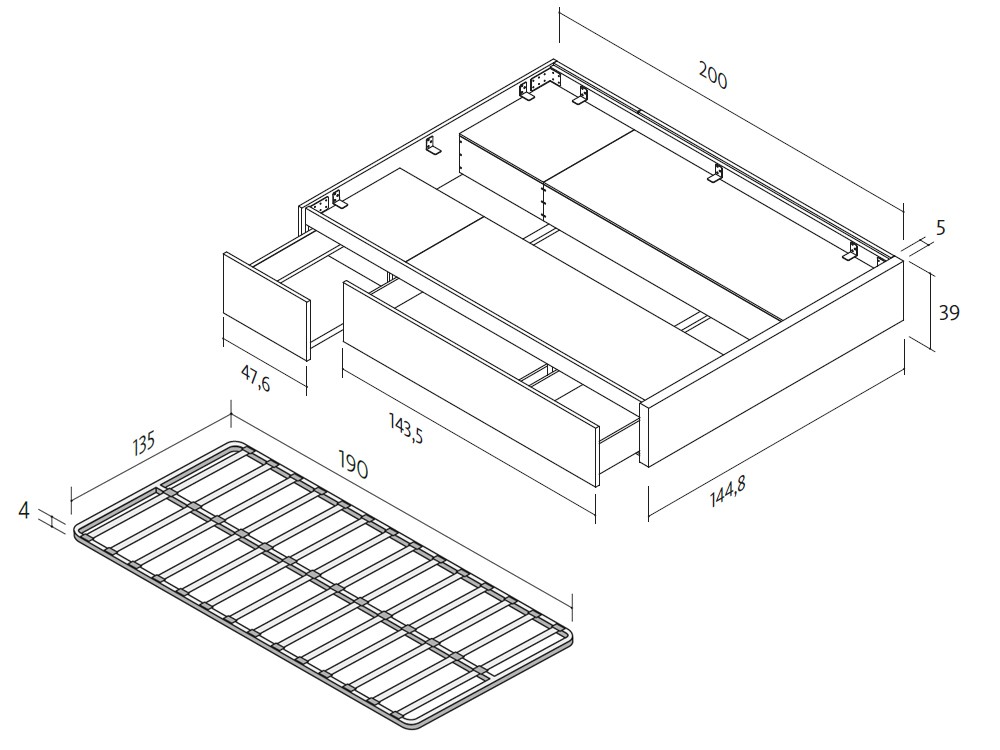 Dormitorio New Kandor Ona led 31 de Lagrama - 5