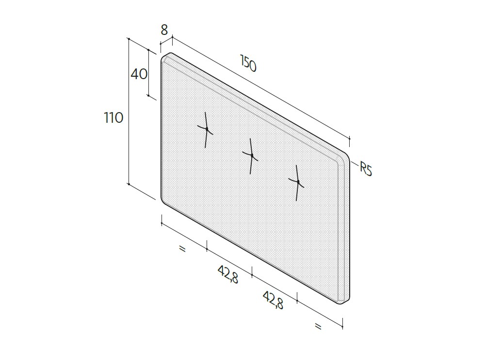 Dormitorio Button tapizado 33 de Lagrama - 3