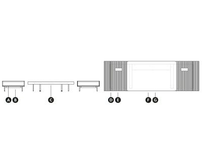 Dormitorio Essential Ona tapizado led 34 de lagrama - 6