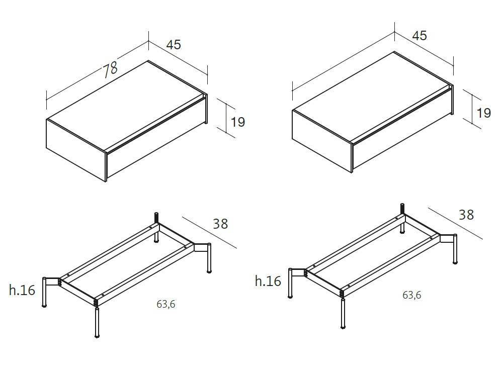 Dormitorio Essential Ona tapizado led 34 de lagrama - 5