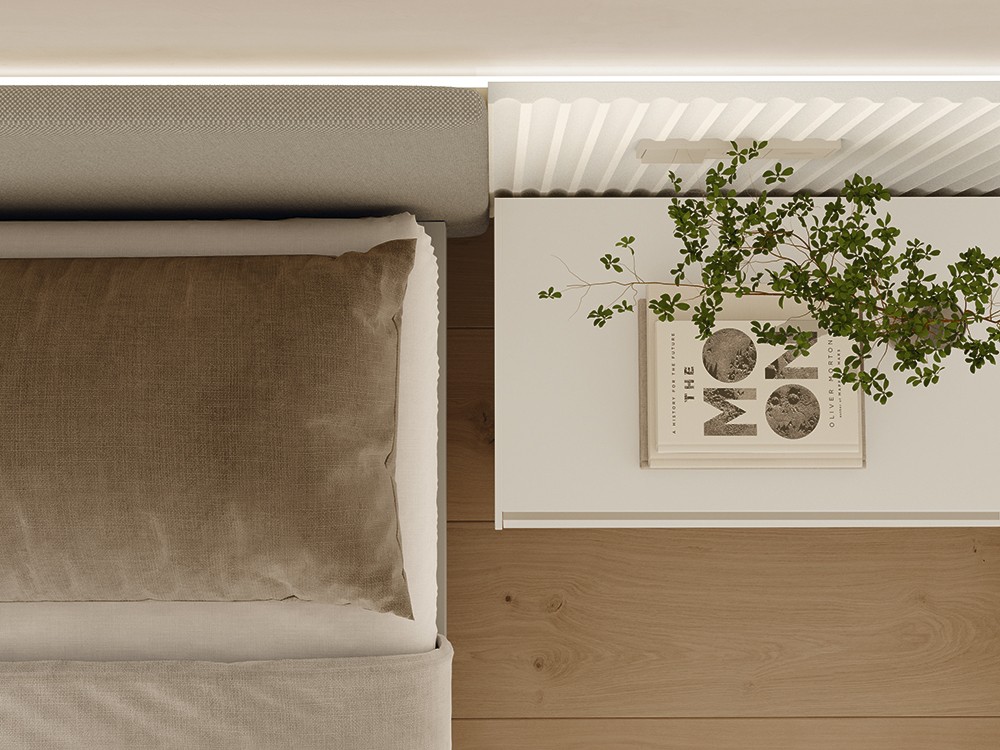 Dormitorio Essential Ona tapizado led 34 de lagrama - 2