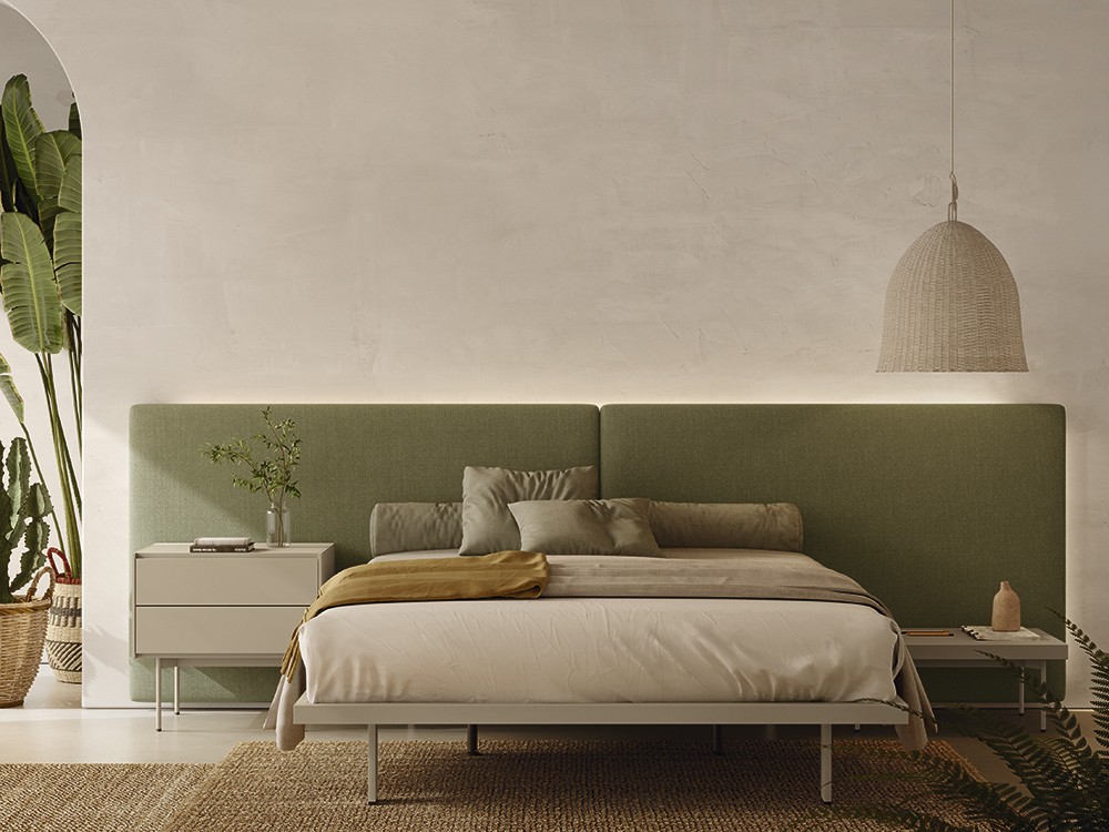 Dormitorio Essential tapizado led 35 de Lagrama - 1
