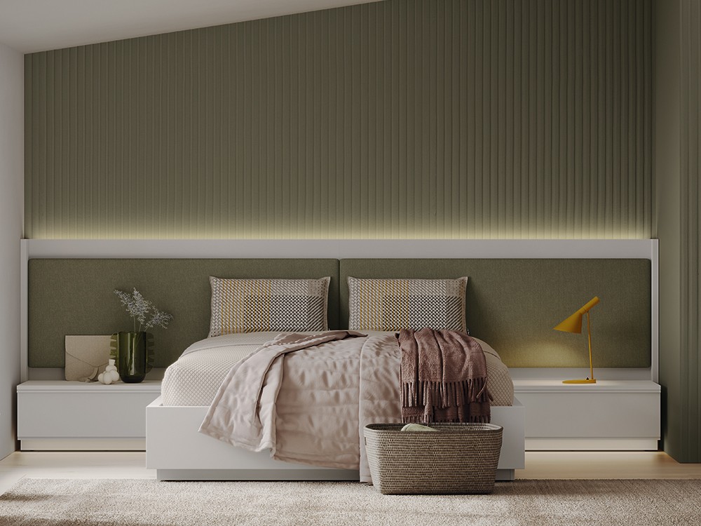 Dormitorio Essential Limit tapizado led 36 de Lagrama - 1