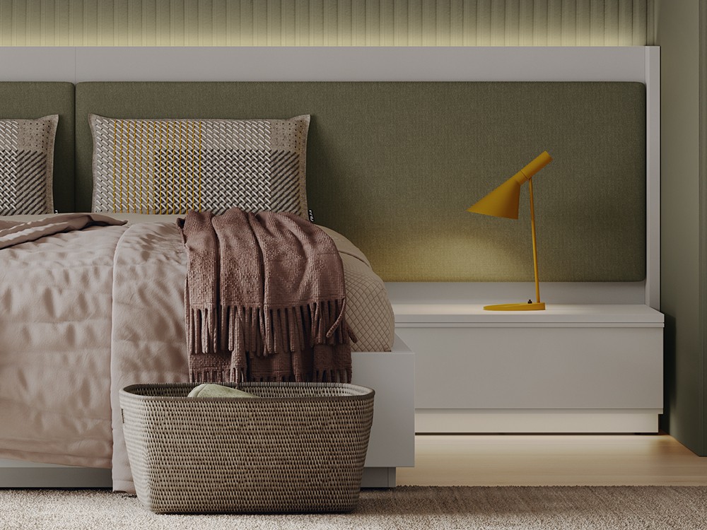 Dormitorio Essential Limit tapizado led 36 de Lagrama - 3