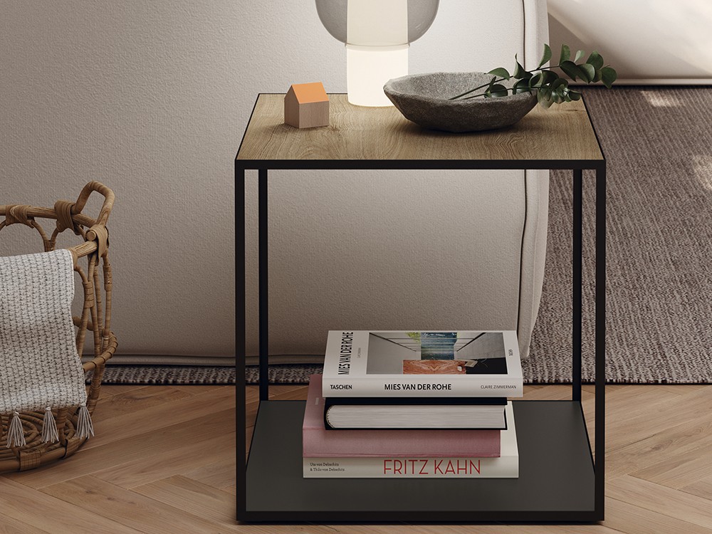 Mesa auxiliar Daem laminado o porcelánico de Mobenia Nim - 2