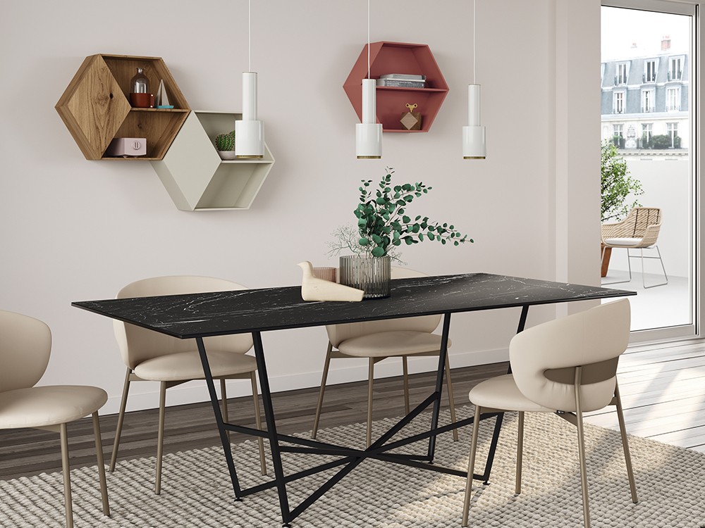 Estante decorativo Mel laminado Nim de Mobenia - 9